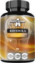 APOLLO'S HEGEMONY Rhodiola Rosea 500 mg per capsule - 90 Vegan Capsules - Extract gestandaardiseerd tot 3% Salidroside - Energie en uithoudingsvermogen Booster - Diet Supplement