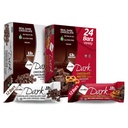 NuGo Dark Variëteit - Chocolade Pretzel 12 Bars & Chocolate Chip 12 Bars, 12g Proteïne, Veganistisch, Glutenvrij, Non-GMO, Kosher Pareve, 24 Tel.