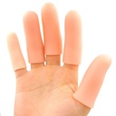 JKcare Large Finger Cots, 10 Pack Silicone Finger Sleeves Ondersteuning voor Trigger Finger & Artritis - Covers Protector voor Gebarsten, Corn & Callus pijnverlichting