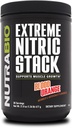 NutraBio Extreme Nitric Stack, Nitric Oxide en Cell Volumizing Formula- 30 Servings (Blood Orange)