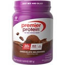Premier Protéines en poudre, Chocolat milkshake, 30g Protéines, 1g Sucre, 100% Whey Protéines, Keto Friendly, Pas de soja, sans gluten, 24,5 oz (17 portions)