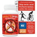 SPORTLEGS Fast Fitness Boost Pre-workout voor mannen en vrouwen, Lactic Acid Supplement, Sports Endurance Fuel, Endurance Supplements voor Runners - NSF gecertificeerd voor Sport, 120-Capsule Fles, Pack van 1