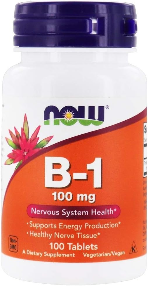Nu Foods Vitamine B-1 (Thiamine), 100 tabletten / 100 mg (verpakking van 2)