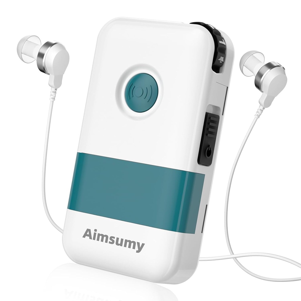 Hearing Aids for Seniors Severe Hearing Loss Rechargeable with Noise Cancelling Hearing Aid- Personal Sound Hearing Amplifier PSAP-65dB Gain suitable for Mild-to-Profound Hearing Loss