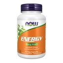 NOW Voedingssupplementen, Energie Dieetsupplement (inclusief B Vitaminen, Groene thee, Panax Ginseng en Rhodiola), 90 Capsules