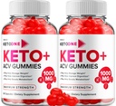 (2 Pack) Keto One Gummies Advanced Loss - ACV Gummies Maximum Strength, Keto One Keto Plus ACV Weight Management Gummies Apple Cider Vinegar, Keto One Gummies Avis B12 Keto+ACV (120 Gummies)