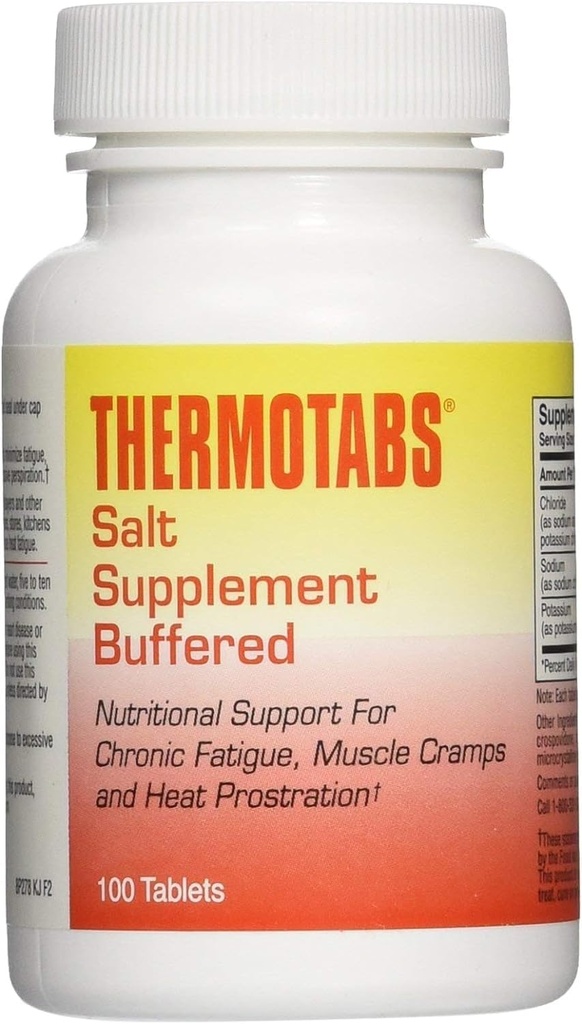 Thermotabs Zoutsupplement, gebufferd, 100 tabletten - Koop Packs en Opslaan (verpakking van 3)
