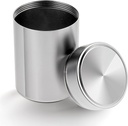 Boîtier en métal portable à petites pilules, porte-pilule ronde en alliage d'aluminium Pocket Small Pill Box Waterproof Medicine Organizer Bouteille Conteneur pour voyager à l'extérieur Huiles de poisson de vitamine (Argent)