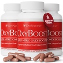 OxyBoost Nitric Oxide Supplement voor mannen en vrouwen - Ondersteunt Circulatie, Hartgezondheid, Energie, Geestelijke Helderheid en Bloedstroom - Natuurlijke Formule met Vinitrox - 180 Capsules (pakket van 3)