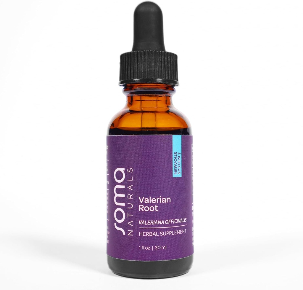 Extrait de racine valériane biologique, supplément de performance et d'énergie, maintient l'acuité et l'équilibre, non-OGM, sans gluten, 1fl oz, 30ml