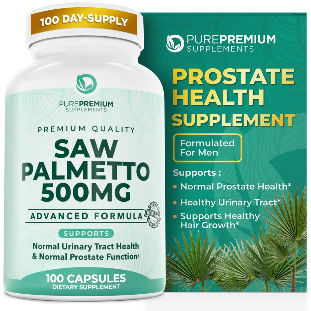PurePremium Saw Palmetto 500 mg voor mannen/vrouwen  Tabletten