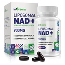 900 mg Liposomale NAD+ Supplement met Trans Resveratrol 300 mg, Vervangt NMN, Superior Absorptie, True NAD Plus Supplement voor DNA Reparatie en Boost NAD+, Veroudering Verdediging, Energie, Duurzaamheid, 60 Softgels