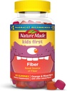 Nature Made Kids First Fiber Gummies, Fiber Supplement voor Digestieve Gezondheidsondersteuning, 60 Gummies, 30 dagen levering