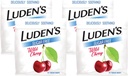 Ludens Sore Throat Drops, voor Minor Sore Throat Relief, Sugar Free Wild Cherry, 75 Count (Pack of 4)