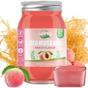 ACEYO (18 OZ) Irish Sea Moss Gel Biologische Raw Vegan Peach Smaak 102 Vitaminen en Mineralen Wild Geoogst Non-GMO Immune Defense Booster Thyroid Digestieve Ondersteuning