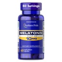 Puritan's Pride Premium Super Strength Melatonin 10mg aide au sommeil, complément alimentaire pour le son, le repos et le sommeil plus long, 2 mois d'approvisionnement, 60 capsules à libération rapide