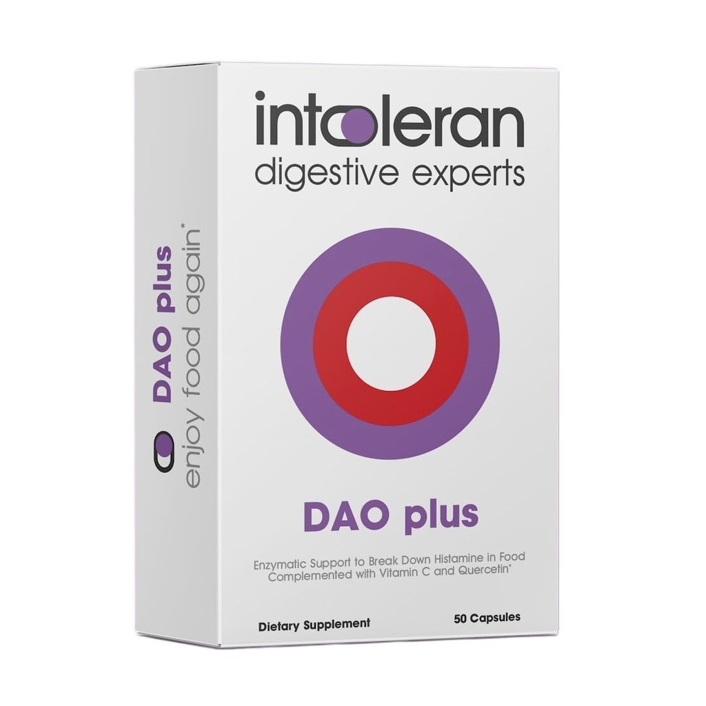 Intoleran DAO Plus Decompensative Enzymes - 50 Capsules 