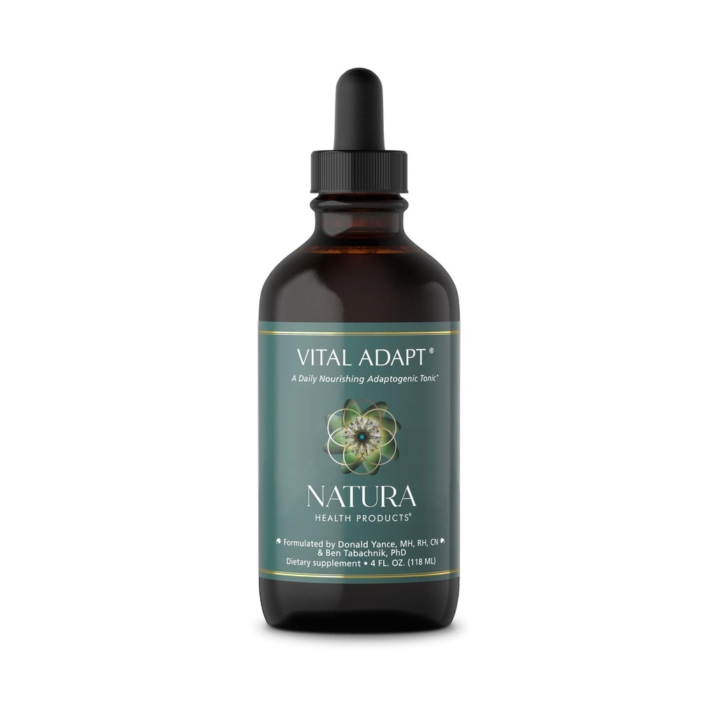 Natura Health Products Vital Adapt Supplement - Daily Nourishing Adaptogenic Tonic for Endocrine Function Support - Featuring Rhodiola, Ashwagandha, Cordyceps, Reishi (4 Fluid oz)