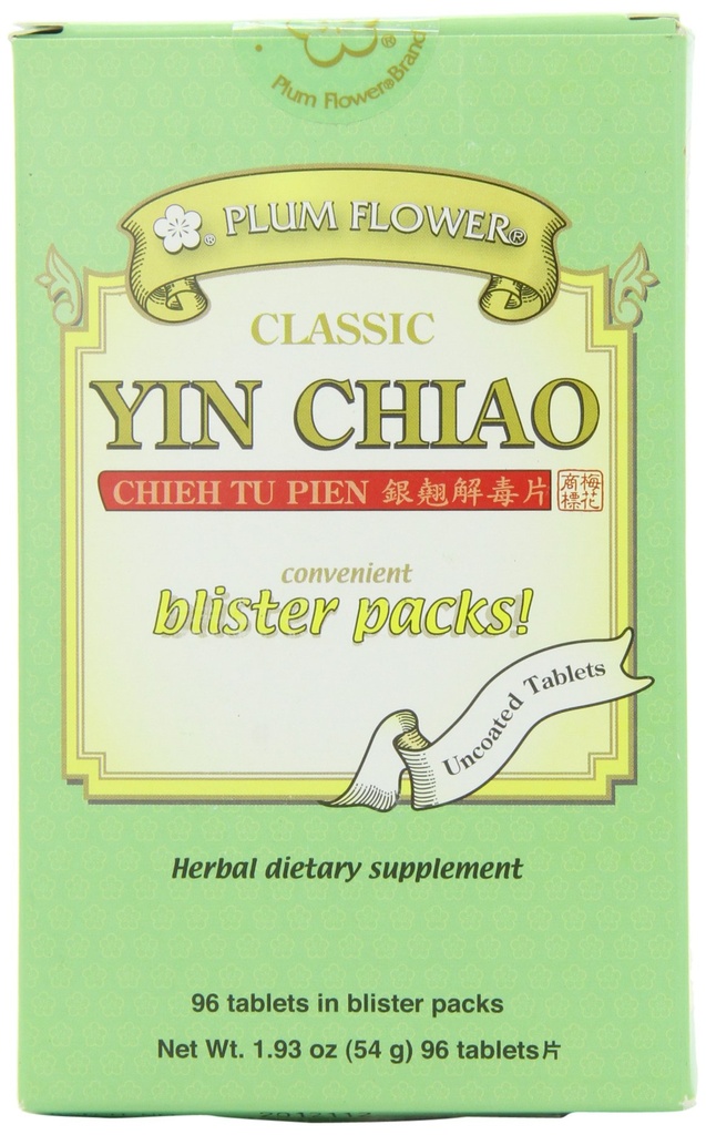 Plum Flower Chinese thee Yin Chiao Chieh Tu Pian Tb, 96 CT
