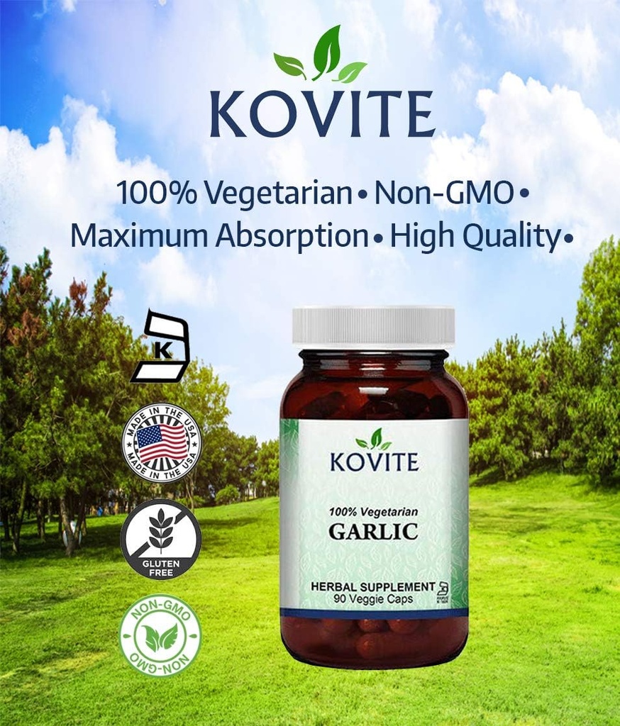 Knoflook 500 mg 100% vegetarisch - 90 plantaardige capsules