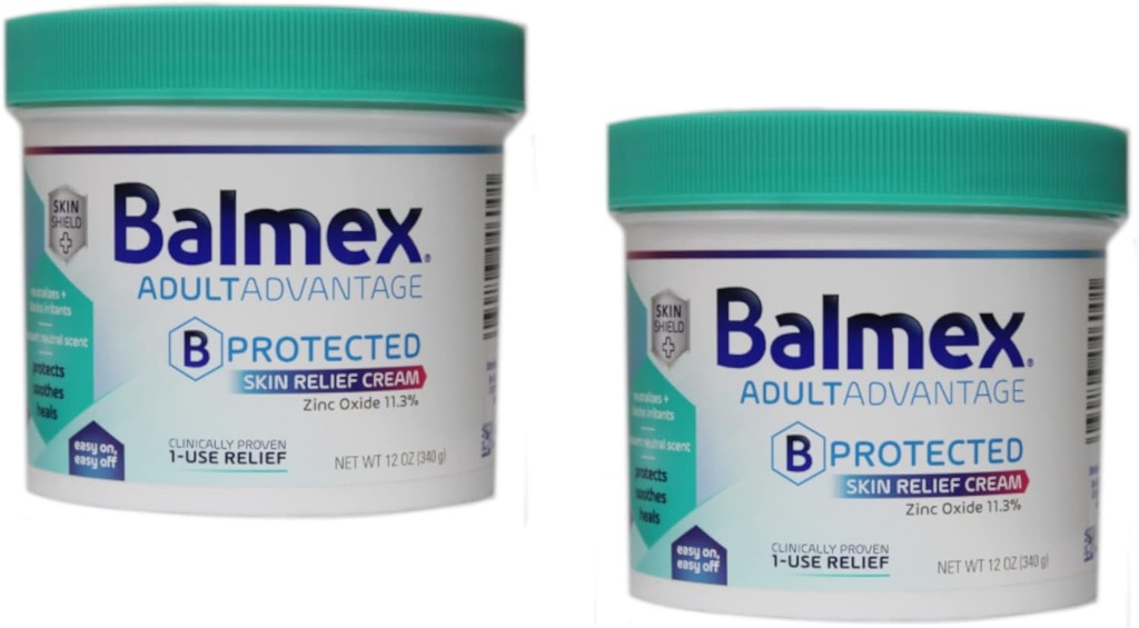 Balmex Adult Care Rash Cream, 12oz, (verpakking van 2)
