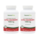 NaturesPlus Ultra Cranberry 1000-180 Sustained Release Tablets, Verpakking van 2 - Ondersteunt een gezonde urinetrek - Niet-GMO, Vegetarisch, Glutenvrij - 180 Totaal porties