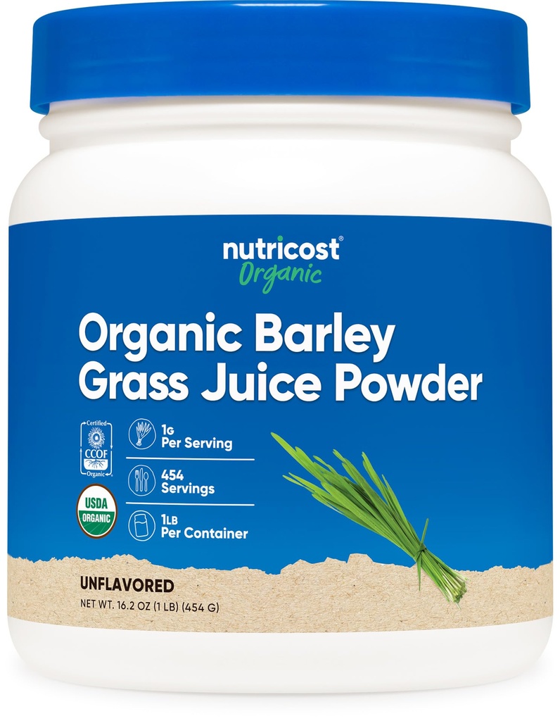 Nutricost Biologische Gerst Grassap Poeder (1 LB) (Unflavored)