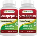 Best Naturals Serrapeptase 40000 SPU's 90 Vcaps (90 Tellen (pakket 2))
