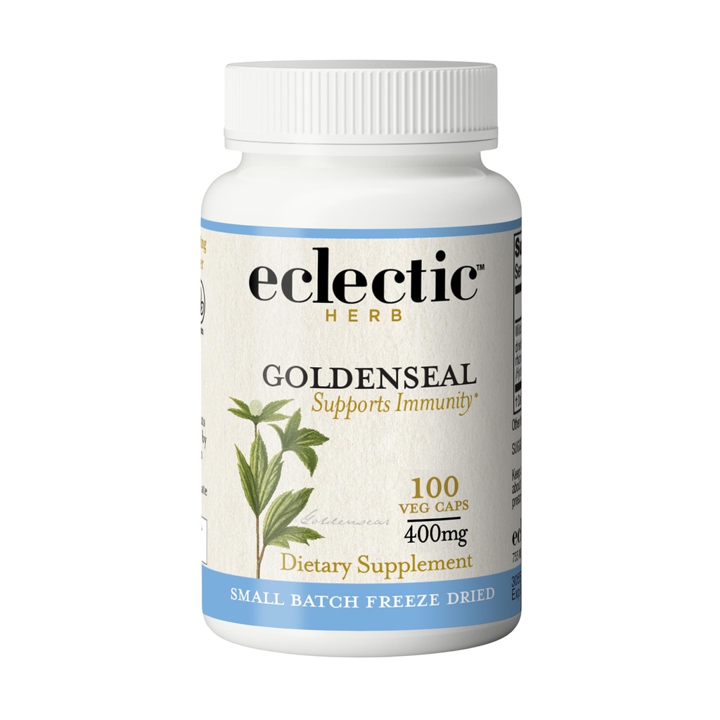 Eclectic Institute Raw Freeze-Dried Goldenseal Capsules 