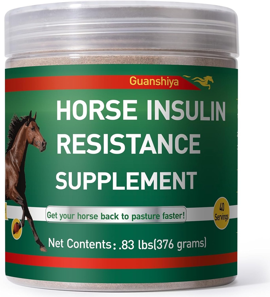 Insulin Resistention Supplement for Horses - Horse Laminitis Treatment-Natural Laminitis Herbal Powder for Sore Feet & Chronic Laminitis, 0,83lb (40-Day Supply)