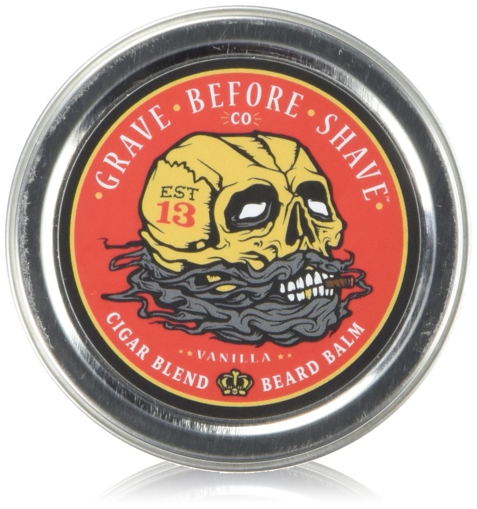 Grave Before ShaveTM Sigar Blend Beard Balsem (Sigar/Vanilla geur) (2 oz.)