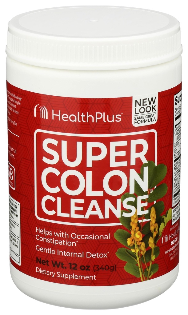 Health Plus Super Colon Cleanse - 10-dagen reiniging - Detox, glutenvrij, zuivelvrij, natuurlijke plantaardige ingrediënten (Meer dan 1 reiniging, 12 ounces)