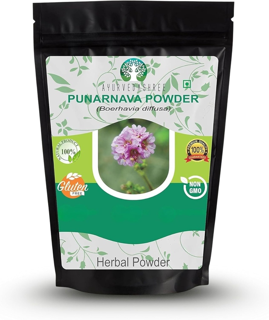 Punarnava Poeder 200 Gm I Boerhavia diffusa I Ondersteunt gewicht management, nieren, lever en meer I Niet GGO I Vegan I Glutenvrij