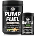 PMD Sports Ultra Pompe Carburant Sans Caféine - Pré entraînement – Rainbow Sherbet (30 portions) Sports Omega coupe Elite Thermogen Fat Burner (90 Softgels)