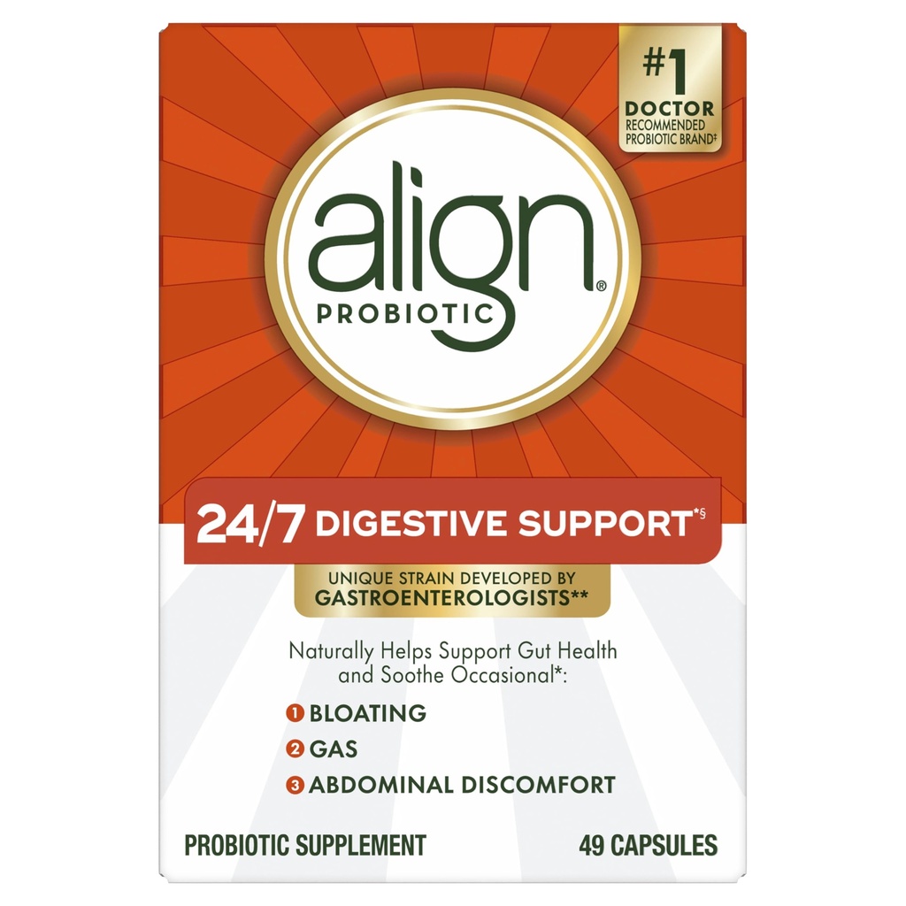 Uitlijnen Probiotic Supplement Capsule 49 telling (Verpakking mei Vary)