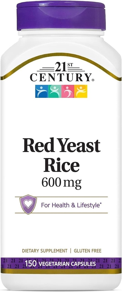 Riz rouge fermenté du 21e siècle, extrait de plantes - 150 capsules végétariennes