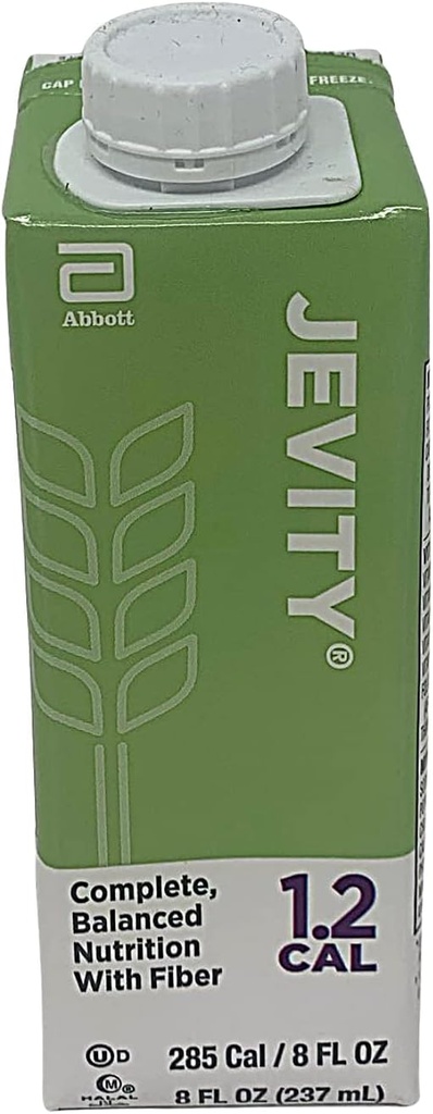 Jevity 1.2 Cal High-Protein Voeding met Gepatenteerde Fiber Blend, Klaar voor gebruik, 8 Fluid Ounces (Pack van 24)
