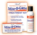 Mite Treatment Lotion & Soap by Mite-B-Gone Natuurlijke Relief for Acne, Bug Bites, Skin Redness & Jeuken, Ongemak & Rosacea Veilig voor kinderen en volwassenen Behandeling Kit