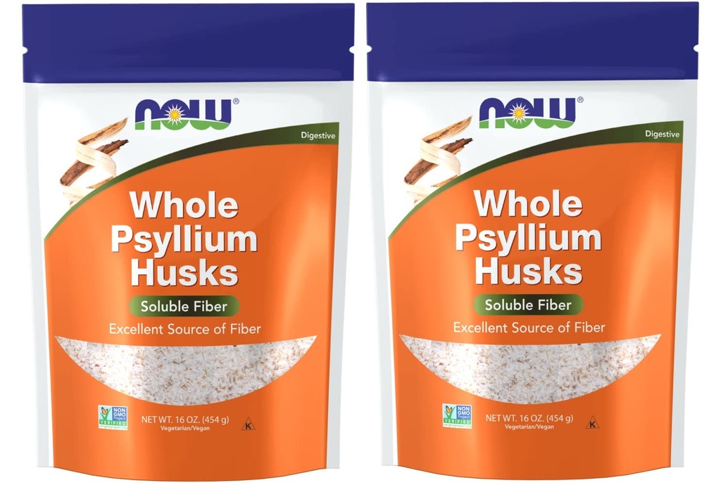 NU Foods Psyllium Husks Geheel, 16 Oz (pakket van 2)