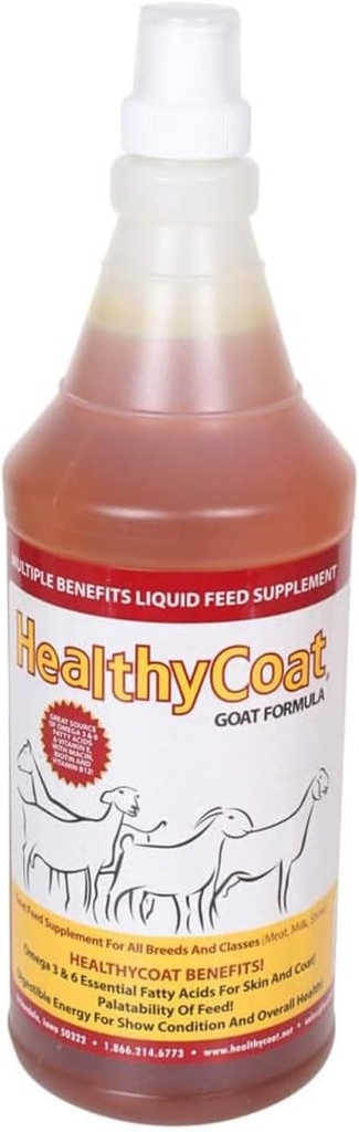 GezondeCoat Goat Formula: Quart. Huid, jas, lichaamsconditie, allergieën, immuunsysteem, melkproductie.