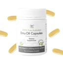 Emu-oliecapsules - Hart-, haar-, metabolisme- en gewrichtsondersteuningssupplement - Farmaceutische Emu-olie van graad met CLA, Omega's 3, 6 & 9 met vitamine K2, A & E door Y-niet natuurlijk - 1000 mg, 100 capsules