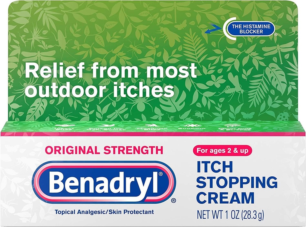 Benadryl Itch Stopping Cream Original Strength 1 oz (pakket van 6)