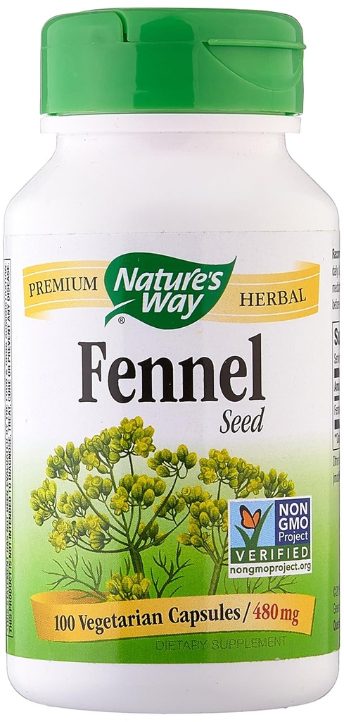 Natures Way Fennel Seed Vegetarian Capsule, 100 st.