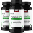 Force Factor ProbioSlim Probiotische Supplement voor vrouwen en mannen met probiotica en groene thee Extract, Verminder gas, opgeblazen, constipatie, ondersteuning spijsverteringsgezondheid & Gut Health, 180 capsules (3-pack)