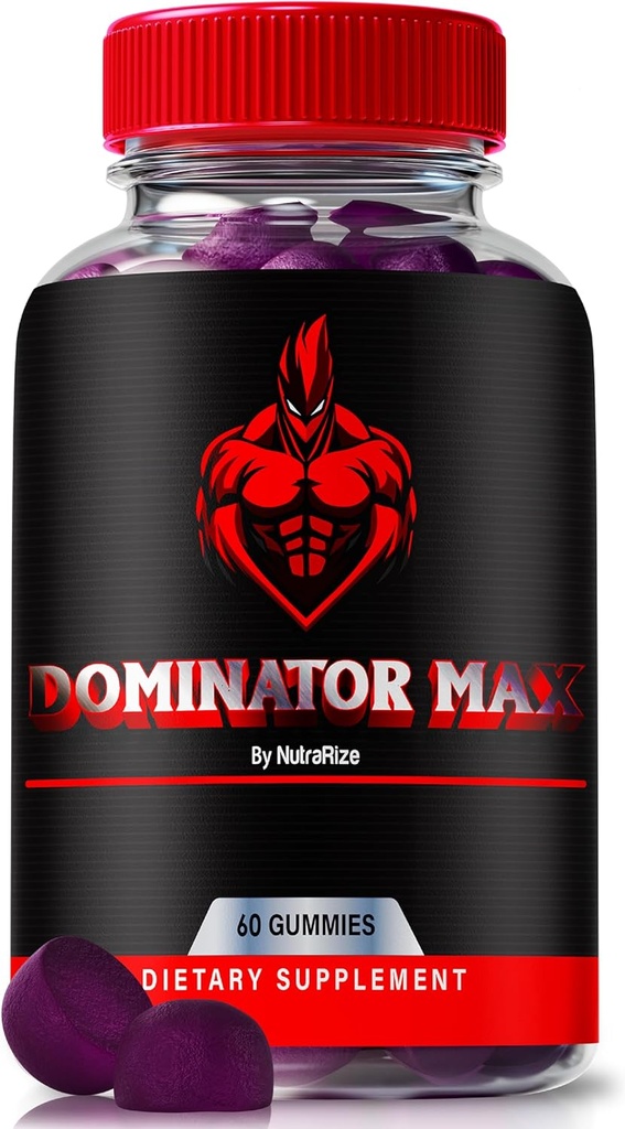 Dominateur Max Gummies pour les hommes, Formule officielle Dominateur Maxx pour le soutien musculaire et la santé globale, Performance All-Natural Homme, Énergie et Endurance, Premium DominatorMax Avis (60 Gummies)