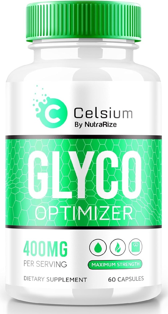 NutraRize Celsium Glyco Optimizer, Maximale sterkte Blood Support Formula, All-Natural Capsules om gezond niveau te handhaven, Kruiden plus vitamine pillen voor de algemene gezondheid, officiële beoordelingen (60 capsules)