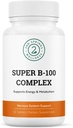 Super B-100 Complex - High Potency B Vitamine Complex met B-6, B-12, Folaat, Niacin, Biotine, Choline, Inositol en PABA voor energie, stofwisseling, hersenen en zenuwondersteuning
