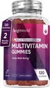 GewichtWorld Adult Multivitamine Gummies - 120 Men's Gummy Multivitamines met voedingsstoffen voor dagelijks welzijn - Vegetarische Vrouwen Gummy Vitamine (2-maand supply) - Non-GMO, Lactose-Free & Gluten-Free