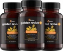 UpWellness Golden Revive + Joint Support Supplement met Kurkuma met zwarte peper, quercetine, en Magnesium- Turmeric Boswellia supplement - 6 actieve ingrediënten - 60 capsules, 3 verpakkingen
