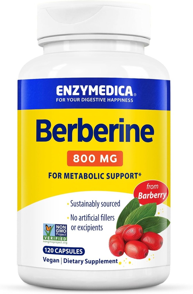Enzymedica, Berberine, 800mg, 120 Tel.